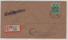 Bizone, 1948, Mi.- Nr.: 51 I als EF auf Einschreiben- Fernbrief von Hildesheim nach Hannover
