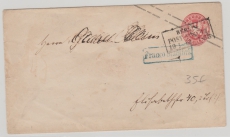 1 Sgr.- GS- Umschlag, verwendet als Stadtbrief innerhalb Berlins, mit besserem Stempel Franco Stadtbrief (in blau!)