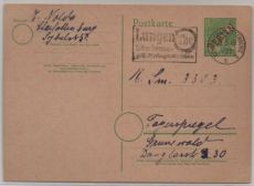 Berlin, 1949, 10 Pfg. GS- Karte Mi.- Nr.: P3 als Ortspostkarte innerhalb von Berlin, seltene Bedarfsverwendung!
