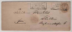Preußen, 1864, Mi.- Nr.: 18 b als EF auf Fernbrief, von Stop nach Stettin