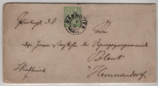 NDP, 1870, Mi.- Nr.: 14 als EF auf Fernbrief von Hannover (AD- Stempel!) nach Hemmendorf