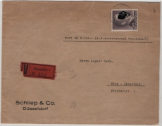 DR / III. Reich, ca. 1943, Mi.- Nr.: 800 A, als EF auf Wert- Fernbrief von Düsseldorf nach Köln