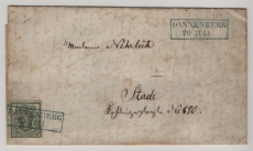 Hannover, ca. 1854, Mi.- Nr.: 2, als EF auf Fernbrief von Dannenberg (netter Stempel!) nach Stade