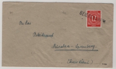D, Kontrollrat / West, ca. 1946, Mi.- Nr.: 919 auf Fernbrief (mit Notstempel!) von Beiersdorf o/L. nach Neusalza / Spremberg