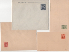 Argentinien, ca. 1900- 1920, kl. Lot mit 15 versch. GS- Probedrucken (=> Muestra Überdrucke), seltenes Lot!