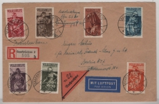 Saargebiet, 1934, Mi.- Nrn.: 171- 177, in Satzbrief - MiF, als R.- Lupo.- NN- Fernbrief von Saarbrücken nach Berlin