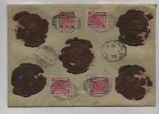 Österreich, K & K Monarchie, 1904, 36 Heller MiF rs. auf Auslandswertbrief von Sebastiansberg nach Chemnitz