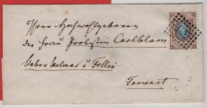 Russland, Zarenreich, 1864, 10 Kop. (Mi.- Nr.: 5) als EF auf Fernbrief Walk (Lettland) nach Fellin