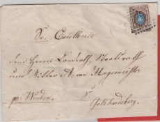 Russisches Zarenreich, 1866, 10 Kop. (Mi.- Nr.: 5) als EF auf Fernbrief  von ... nach Gotthardsberg (Pr. Wenden), Bedarf!
