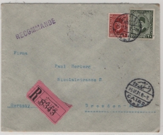 Ägypten, 1931, 30 Mil. MiF auf Auslands- Einschreiben von Cairo nach Dresden