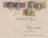 331b (3x) u.a. auf Fernbrief von Augsburg nach Weihenstephan