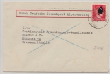 Brief Durch Deutsche Dienstpost Alpenvorland, von Meran, 29.12.43, nach München, mit 12 Pfg. Hitler