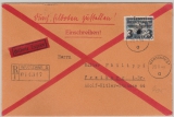 GG Nr.: 29 als EF auf Einschreiben- Eilboten- Fernbrief von Warschau nach Freiburg