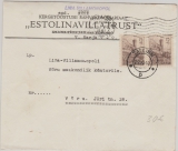 Estland Nr: 4 (2x) als MeF auf Brief von Tallinn nach Vöru