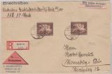 780 (2x), als MeF auf NN- Einschreiben- Fernbrief von Berlin nach Ronneburg