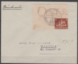 576- 579, je als EF auf 3 Briefen und 1 Karte, je mit Blockrand und OSTROPA- Stempel Königsberg v. 23.6.35 = FDC!