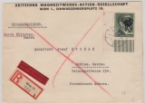 799A vom ER, als EF auf Eilboten- Einschreiben- Fernbrief von Wien nach Schlesisch Ostrau