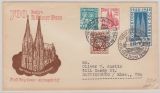 Nrn.: 69- 72, als MiF auf FDC- Auslandsbrief von Köln in die USA
