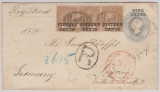 Curacao, 1891 , nette MiF auf GS- E. Brief nach Leipzig