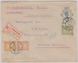 Curacao, 1920, nette MiF auf E. - GS Umschlag via Seepost nach Amsterdam