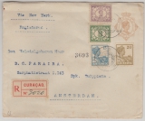 Curacao, 1926, nette MiF auf E. - GS Umschlag via New York nach Amsterdam