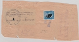 Päckchen, Adressabschnitt, mit Aufkleber Zollfreie Monatsendung + 20 Pfg. AH EF, 10. 1943