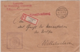 Kommando, der Marineschule Wesermünde, Einschreiben- Fernbrief, nach Wilhelmshafen (Gericht)
