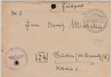 SS- Feldpost (Westland, Pz. Gren.), Brief von Ellwangen nach Büchen