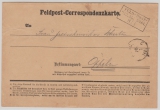 Dt.- Französischer Krieg, 1870, Feldpost- Correspondenzkarte, Front- Heimat