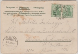 Nr.: 70 (2x), 1903, MeF, auf Postkarte per Österreichische- Bodensee- Schiffspost nach St. Gallen (CH)