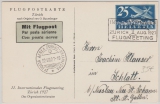 Schweiz, 25 Rp. EF, 1927, als Flugpost- Fernpostkarte von Zürich nach Schlatt (St. Gallen)