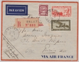 Indochina, 1939, nette MiF auf Lupo- E.- Brief von Dalat nach Paris