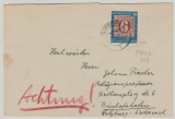Nr.: 115 als EF auf Auslandsbrief von Würzburg nach Bischofshofen (A)