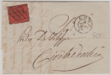 Italien, Vorläuferstaaten, Kirchenstaat, 1870, 10 Cent EF auf Brief von Rom nach Civitavechia