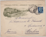 Italien, 1931, 1,25 Lire EF auf sehr dekorativem Auslandsbrief von Sestri, Levante nach Berlin, rs.mit netter Vignette!