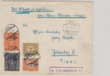 Österreich, 1925, 3000 Kronen MiF auf Lupo- Brief von Graz nach Jüterbog, Stempel: Flug ausgefallen