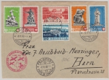 Schweiz, 1940, 1,15 SFr. MiF auf Lupo- Brief von / nach Bern, mit div. Stempeln