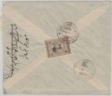 Persien; 1923, 6 Ch. als EF auf Fernbrief von Bouchier nach Isfahan