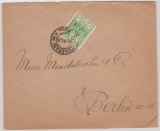 Persien, 1925, 1 Kran- Überdruckmarke, als EF auf Auslandsbrief von Teheran nach Berlin
