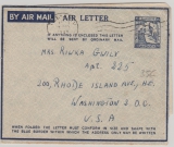 Palestina, ca. 1948, Lupo- Leichtbrief- GS von Tel Aviv nach New York
