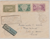 Guadelupe, 1936, nette MiF auf Erstflugbrief