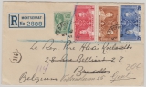 Montserrat, 1937, Krönungs- Ausgaben in MiF auf Auslands- Einschreiben nach England