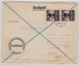 GG, 1940, Nrn.: 22 (2x) als MeF Feldpost / Dienstpost, von Krakau nach Küstrin