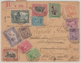 Belgien, 1916, E.- Satzbrief (1 Cent - 2 Fr.) auf Nachsendebrief Nach Paris
