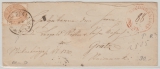 Österreich, ca. 1855, 15 Kr. EF, Brünn..., nach Gratz + guten rotem Zusatzstempel