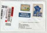 Österreich, 2003, 3,75 € Stickerei- Marke u.a. auf Auslands- Einschreiben von Graz nach Berlin!