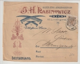 Österreich, 1904, 3 Heller EF auf hochdekorativer Auslands- Briefvorderseite von Wien nach Wernigerode