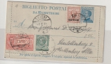 Italien, 1921 (?), 1 Lire MiF auf Auslands- Express- Faltbrief von Brione nach Berlin
