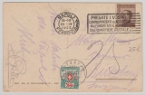 Italien, 1922, nette MiF mit Schweizer Nachportomarke von Napoli nach Bützberg (CH)