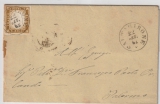 Italien / Sizilien, 1862, Nr. 11 als EF auf Brief von Saltigirone nach Palermo